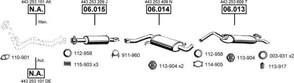 Asmet AU061650 - Система випуску ОГ autocars.com.ua