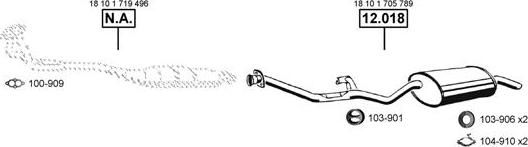 Asmet BM120300 - Система випуску ОГ autocars.com.ua