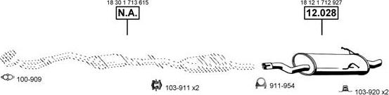 Asmet BM120510 - Система випуску ОГ autocars.com.ua