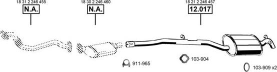 Asmet BM121610 - Система випуску ОГ autocars.com.ua