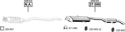 Asmet CH270305 - Система випуску ОГ autocars.com.ua