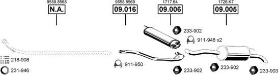 Asmet CI090505 - Система випуску ОГ autocars.com.ua