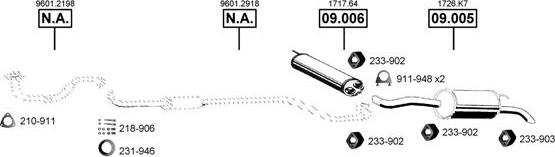 Asmet CI090515 - Система випуску ОГ autocars.com.ua