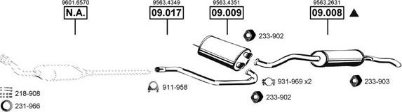 Asmet CI090545 - Система випуску ОГ autocars.com.ua