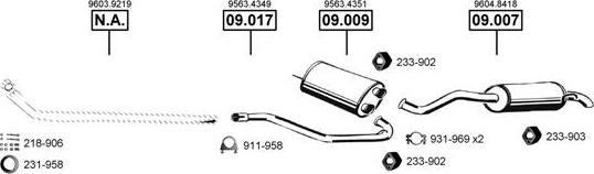 Asmet CI090605 - Система випуску ОГ autocars.com.ua