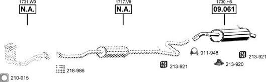 Asmet CI090865 - Система випуску ОГ autocars.com.ua