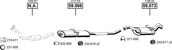 Asmet CI091705 - Система випуску ОГ autocars.com.ua