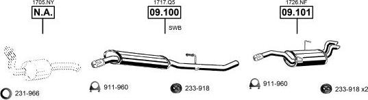 Asmet CI091725 - Система випуску ОГ autocars.com.ua