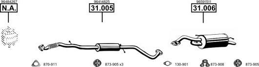 Asmet CV810010 - Система випуску ОГ autocars.com.ua