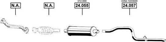 Asmet DE242510 - Система випуску ОГ autocars.com.ua