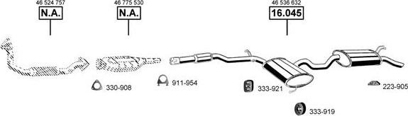 Asmet FI160095 - Система випуску ОГ autocars.com.ua