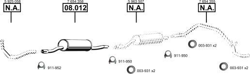 Asmet FI160915 - Система випуску ОГ autocars.com.ua