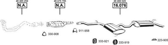 Asmet FI161300 - Система випуску ОГ autocars.com.ua