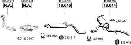 Asmet FI162990 - Система випуску ОГ autocars.com.ua
