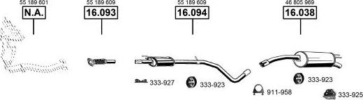 Asmet FI163012 - Система випуску ОГ autocars.com.ua