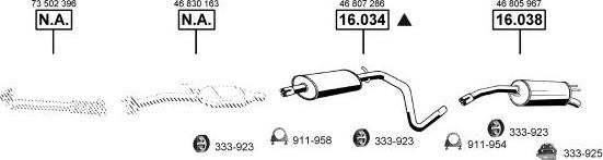 Asmet FI163040 - Система випуску ОГ autocars.com.ua