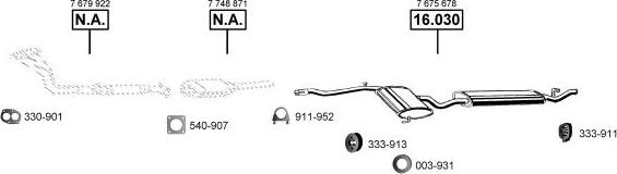 Asmet FI163215 - Система випуску ОГ autocars.com.ua
