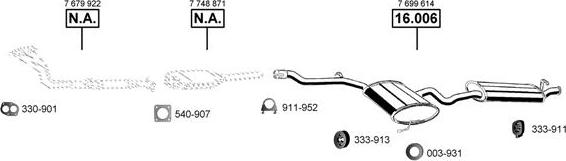 Asmet FI163420 - Система випуску ОГ autocars.com.ua