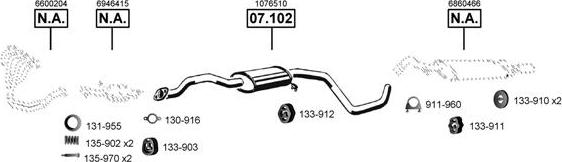 Asmet FO070430 - Система випуску ОГ autocars.com.ua