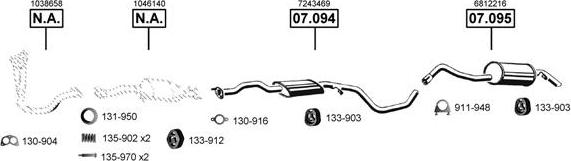 Asmet FO070600 - Система випуску ОГ autocars.com.ua