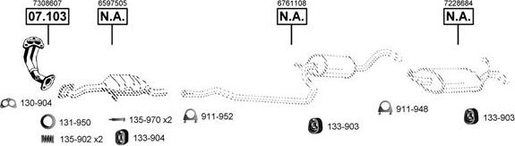 Asmet FO071205 - Система випуску ОГ autocars.com.ua