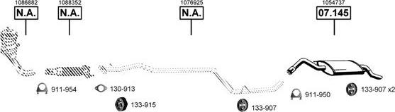 Asmet FO071905 - Система випуску ОГ autocars.com.ua