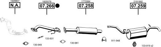 Asmet FO072001 - Система випуску ОГ autocars.com.ua