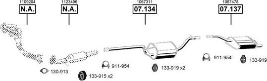 Asmet FO072100 - Система випуску ОГ autocars.com.ua