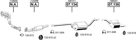 Asmet FO072550 - Система випуску ОГ autocars.com.ua