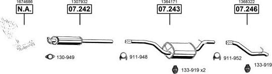 Asmet FO072970 - Система випуску ОГ autocars.com.ua