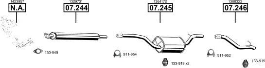 Asmet FO072976 - Система выпуска ОГ avtokuzovplus.com.ua