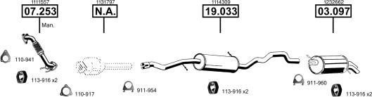 Asmet FO073220 - Система випуску ОГ autocars.com.ua