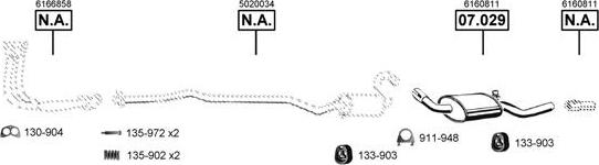 Asmet FO074005 - Система випуску ОГ autocars.com.ua