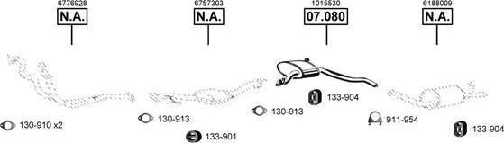 Asmet FO074505 - Система випуску ОГ autocars.com.ua