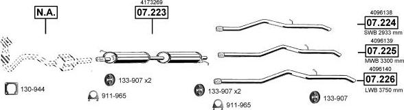 Asmet FO075160 - Система випуску ОГ autocars.com.ua