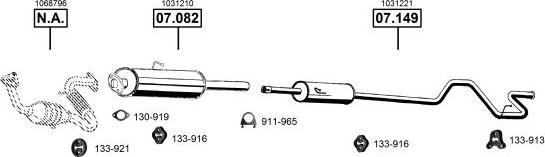 Asmet FO075535 - Система випуску ОГ autocars.com.ua