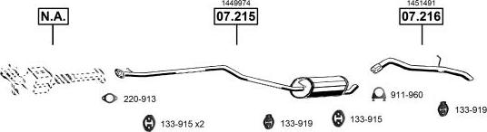 Asmet FO075800 - Система випуску ОГ autocars.com.ua