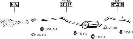 Asmet FO075810 - Система випуску ОГ autocars.com.ua