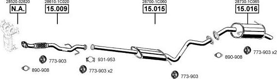 Asmet HY150700 - Система выпуска ОГ avtokuzovplus.com.ua