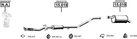 Asmet HY150800 - Система випуску ОГ autocars.com.ua