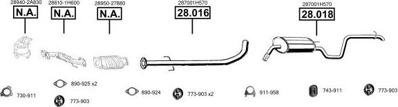 Asmet KI280090 - Система випуску ОГ autocars.com.ua