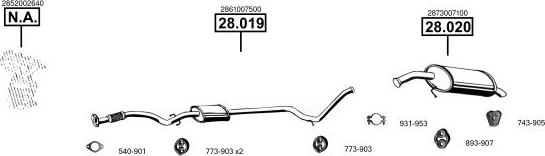 Asmet KI280120 - Система випуску ОГ autocars.com.ua