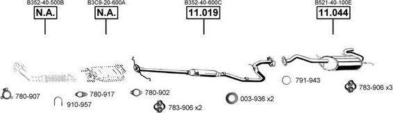 Asmet MA110630 - Система випуску ОГ autocars.com.ua