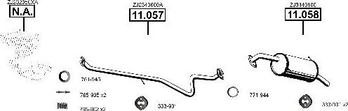 Asmet MA110710 - Система випуску ОГ autocars.com.ua