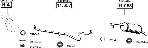 Asmet MA110725 - Система випуску ОГ autocars.com.ua