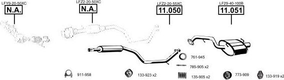 Asmet MA110785 - Система випуску ОГ autocars.com.ua