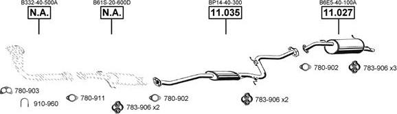 Asmet MA110850 - Система випуску ОГ autocars.com.ua