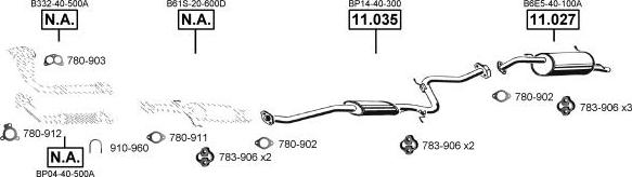 Asmet MA110855 - Система выпуска ОГ avtokuzovplus.com.ua