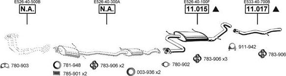 Asmet MA111155 - Система випуску ОГ autocars.com.ua