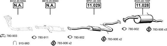 Asmet MA111205 - Система випуску ОГ autocars.com.ua